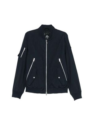Moose Knuckles Courville Bomber Crinkle - Blue