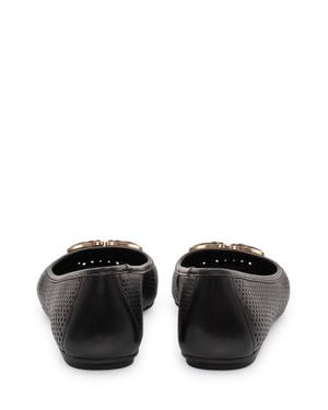 Pinko Leather Mini Ballerina Flats - Black