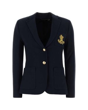 Polo Ralph Lauren Cotton-Blend Blazer With Stretch Lining - Blue