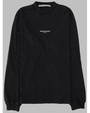 Alexander Wang Graphic Crewneck Sweatshirt - Black