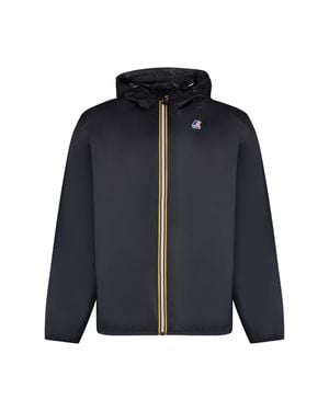 K-Way Claude Hooded Nylon Jacket - Blue