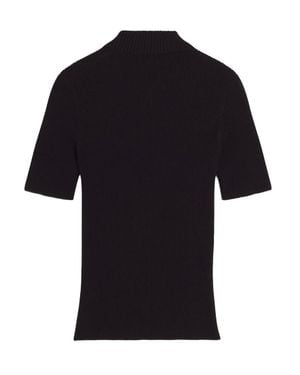 Maison Kitsuné Polo With Logo - Black