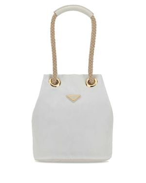 Prada Re-Nylon Mariner Bucket Bag - White