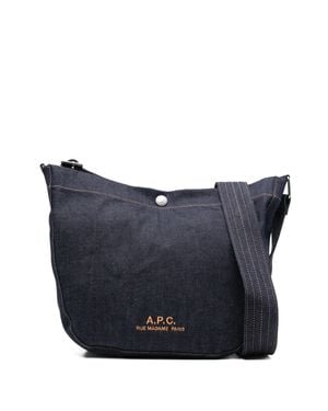 A.P.C. Journal Small Shoulder Bag - Blue