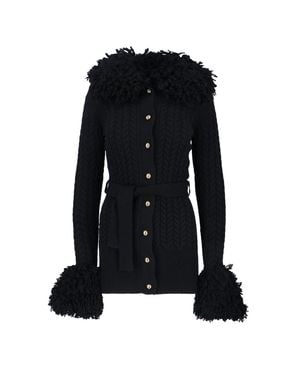 Patou Merino Wool & Cashmere Sweater - Black