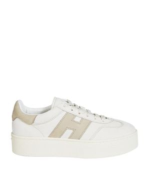 Hogan Lace-Up Sneakers - White