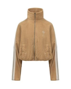 Palm Angels Palm Tree Chenille Jacket - Natural