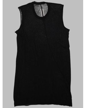 Rick Owens Draped Minimalist Jersey Top - Black