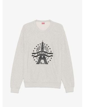 KENZO Graphic Crewneck Sweatshirt - White