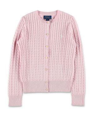 Polo Ralph Lauren Girl's 100% Cotton Sweater - Pink