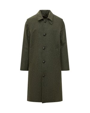 Schneiders Lungo Button-Front Overcoat - Green