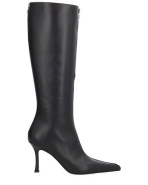 Alexander Wang 85Mm Vera Zip-Detail Pointed-Toe Boots - Black
