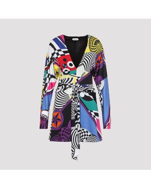 Versace Dress Teatro All Over - Blue