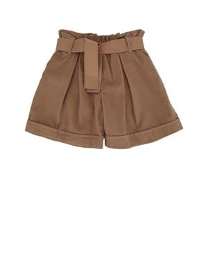 Moncler Kids Designer-Style Shorts - Brown