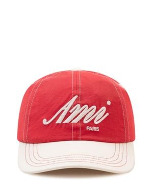 Ami Paris Embroidered Logo Cap