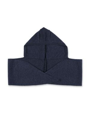 Paloma Wool Knit Hooded Scarf - Blue