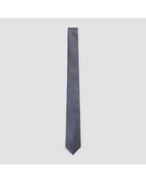Brioni Silk Tie - Blue