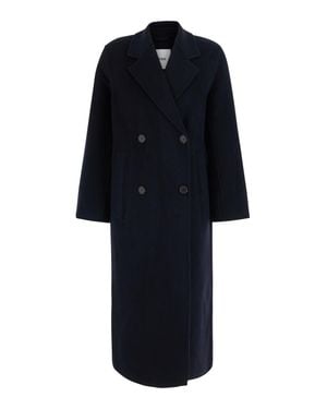 IVY & OAK Clara Wool Jacket With Classic Collar And Long Sleeves - Blue