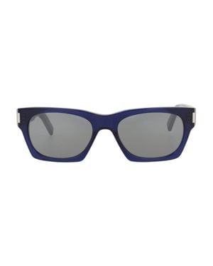 Saint Laurent Sleek Square Sunglasses - Blue