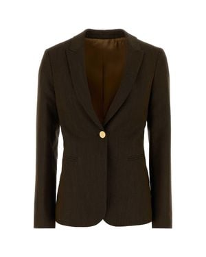 Alberta Ferretti Mud Twill Blazer - Black