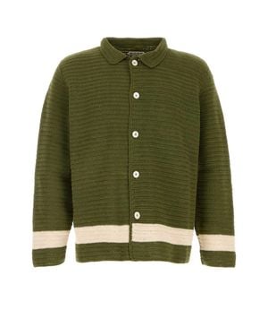 Bode Crochet Marsh Shirt - Green