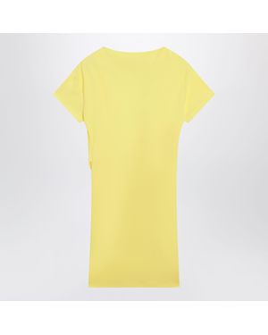 Jacquemus Mistral Draped-Back Mini Dress - Yellow