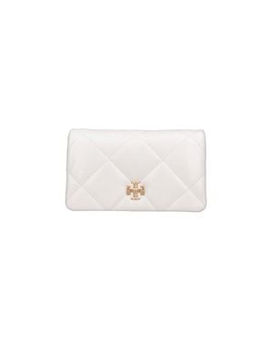 Tory Burch Cow Leather Wallet With Polyester Lining - White