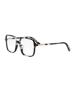 Dior Mini Cd Clear Demo Lenses Eyeglasses - Brown