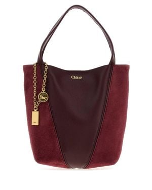 Chloé Mini Spin Bucket Handbag - Red