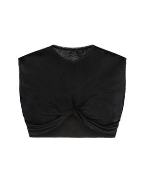 Anna October Technical Fabric Crop Top - Black
