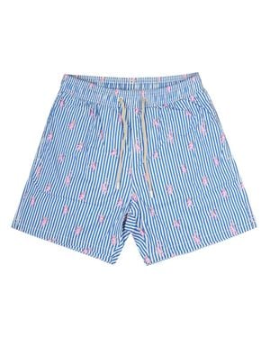 MC2 Saint Barth Multi-Pattern Swimwear, 100% Polyester - Blue