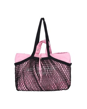 Balenciaga Mesh Overlay Tote Bag - Pink