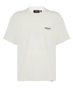 Represent Lightweight Crew Neck Graphic T-Shirt For - White
