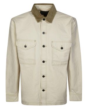 Filson Rustic Corduroy Collar Pocket Shirt Jacket - Natural