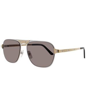 Cartier Ct0532S Metal Sunglasses For 58-17-145 - Black