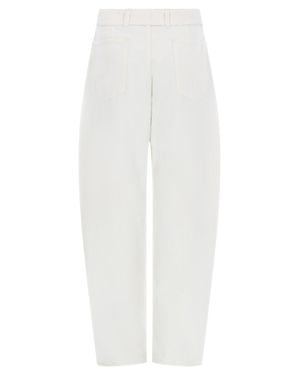Lemaire Pants Twisted Cotton - White
