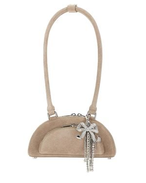 Self-Portrait Mini Shoulder Bag - White