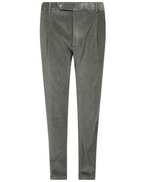 Berwich Corduroy Tapered Pants - Gray