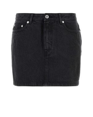 A.P.C. Denim Mini Skirt - Black