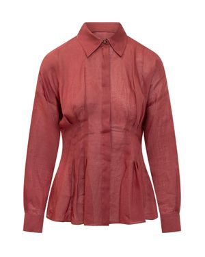 Max Mara Light Knit Shirt With Pince For Spring 2025 - Red
