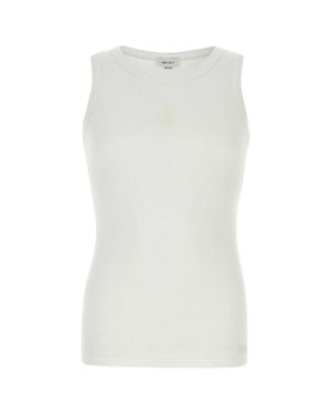 McQueen Cotton Blend Top - White