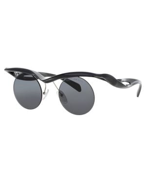 Prada Round Sunglasses 43-22-135 - Black