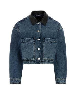 Anine Bing Yuma Denim Jacket - Blue
