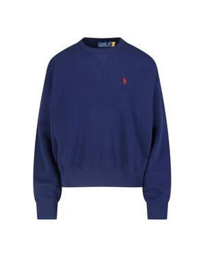 Polo Ralph Lauren Soft Ribbed Crewneck Sweater - Blue