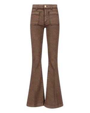The Seafarer High-Waist Flared Pants - Brown