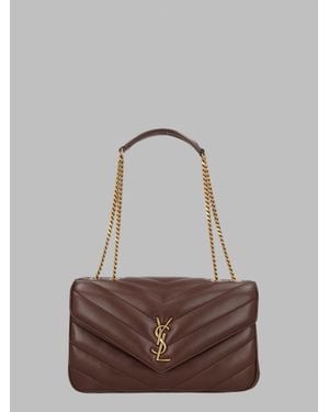 Saint Laurent Mini Shoulder Bag - Brown