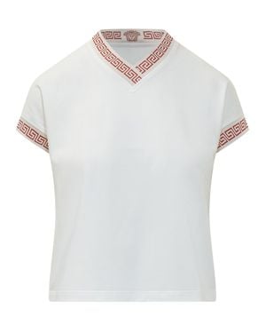 Versace Greek Inspired T-Shirt - White