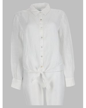 120% Lino Linen Shirt - White