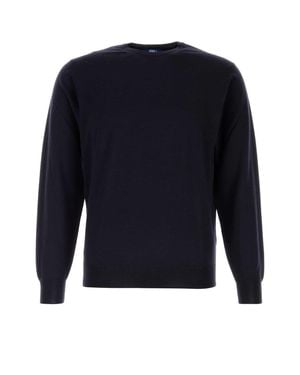 Fedeli Midnight Wool Sweater For - Blue