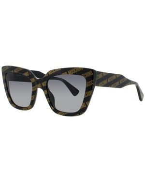 Moschino Pilot Plastic Sunglasses For - Black